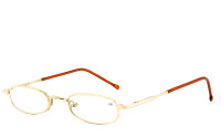 Reading glasses gold +1,00 diopter