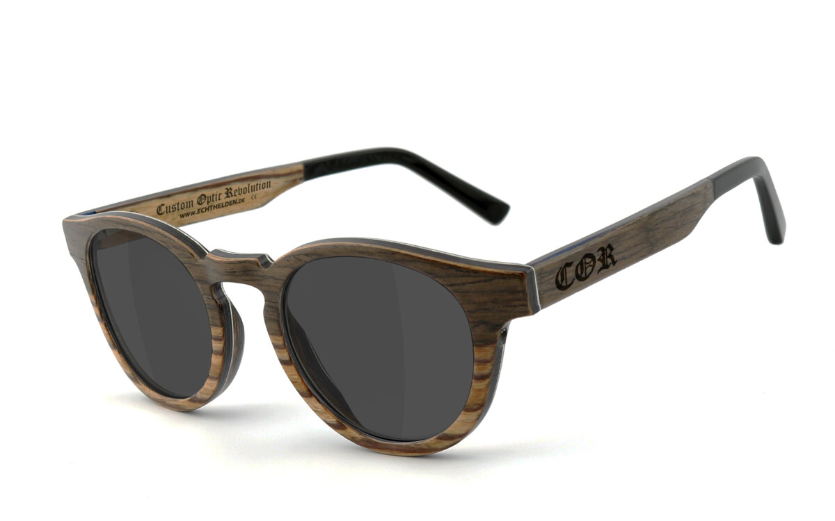COR-002 Wooden sunglasses smoke