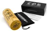COR010 Holz Sonnenbrille - laser silver