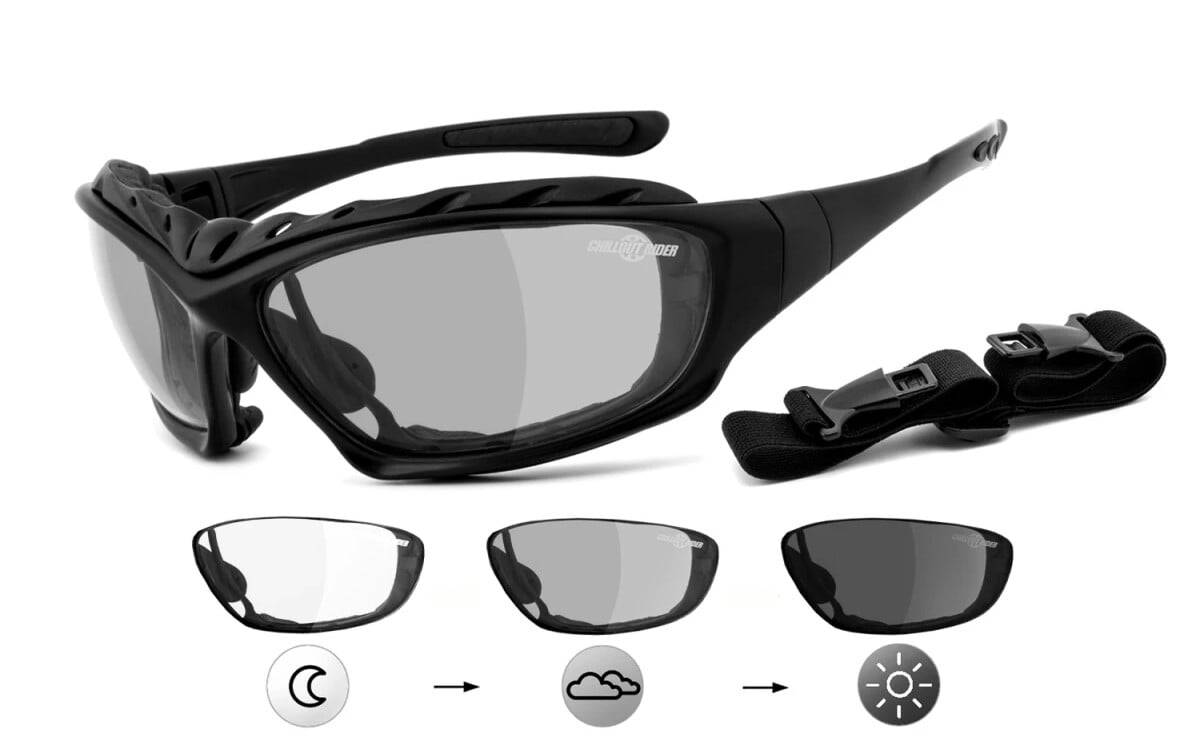 Helly - No.1 Bikereyes Motorradbrille Moab 4, Super Flexible Bügel  H Flex Cs00d20gu