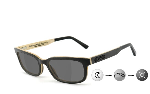 COR019 wooden sunglasses (photochromic)
