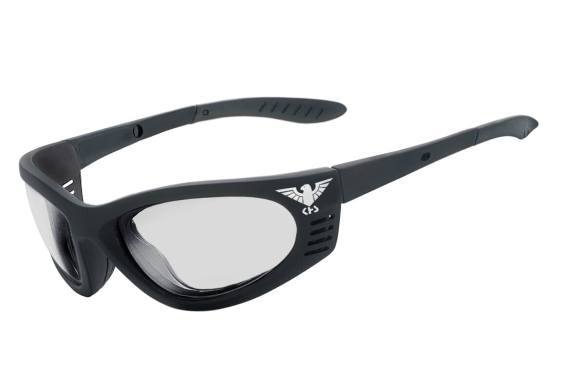 KHS | Taktische Brille, Ballistic Schutzbrille, selbsttönend | SEHSTÄRKE möglich | KHS-105-as (phototrope Gläser)