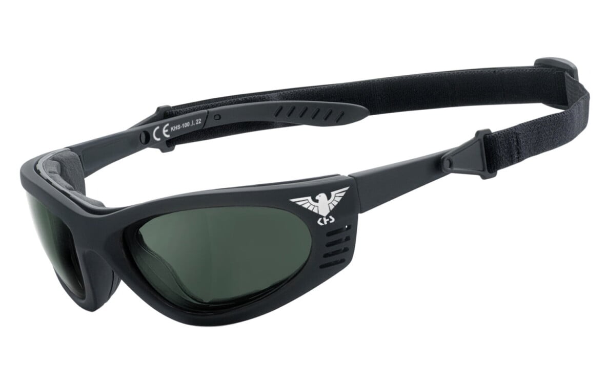 KHS | Taktische Brille, Ballistic Schutzbrille, selbsttönend | SEHSTÄRKE möglich | KHS-100 (Polbrille)