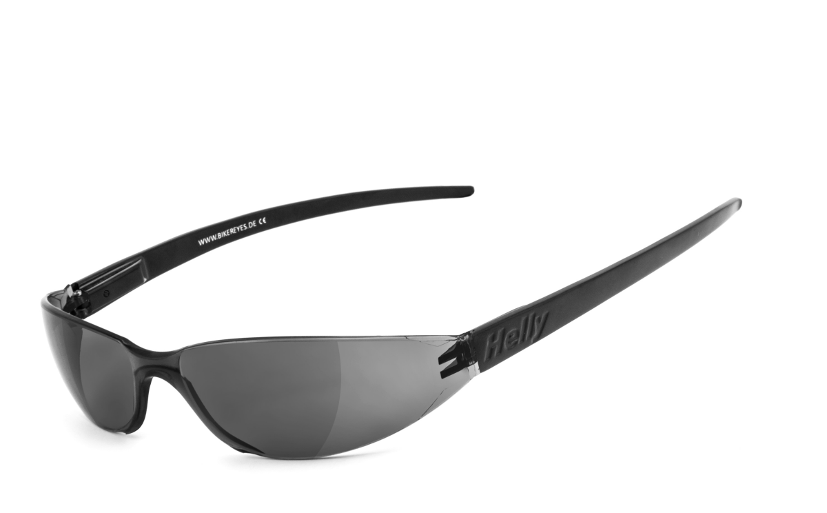 Helly® Brille: pro street HLT® Kunststoff-Sicherheitsglas nach DIN EN 166 schwarz matt No.1 Bikereyes® UV400 Schutzfilter Bikerbrille Brillengestell: transparent 